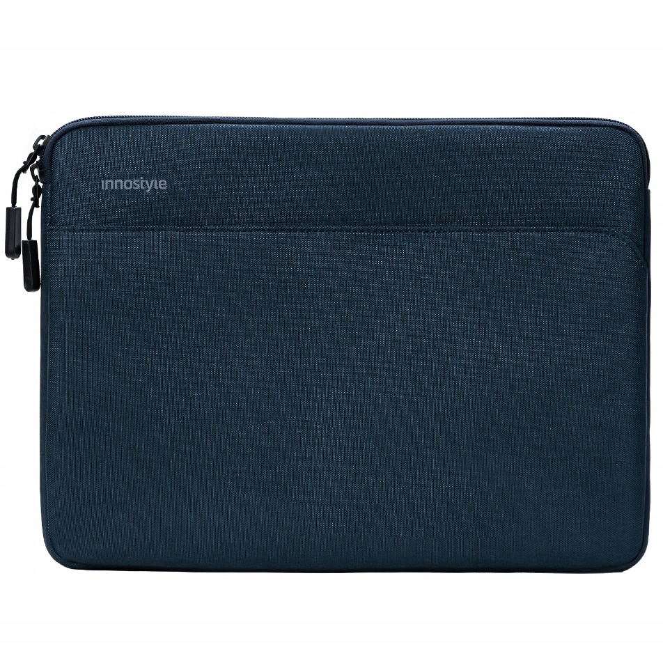 Geanta laptop Innostyle® OmniProtect Slim, ultra usoara (280g), impermeabila, pentru laptopuri de pana la 13", colturi ranforsate ArmoredEdge, fermoare YKK, buzunar extern cu acces rapid, albastru