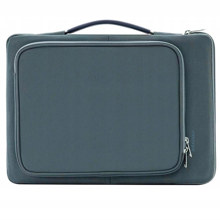 Geanta laptop Innostyle, nylon, impermeabila, gri, 35x25x5cm