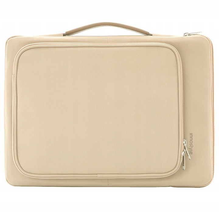 Geanta laptop Innostyle, nylon, impermeabila, 40x30x6cm, bej