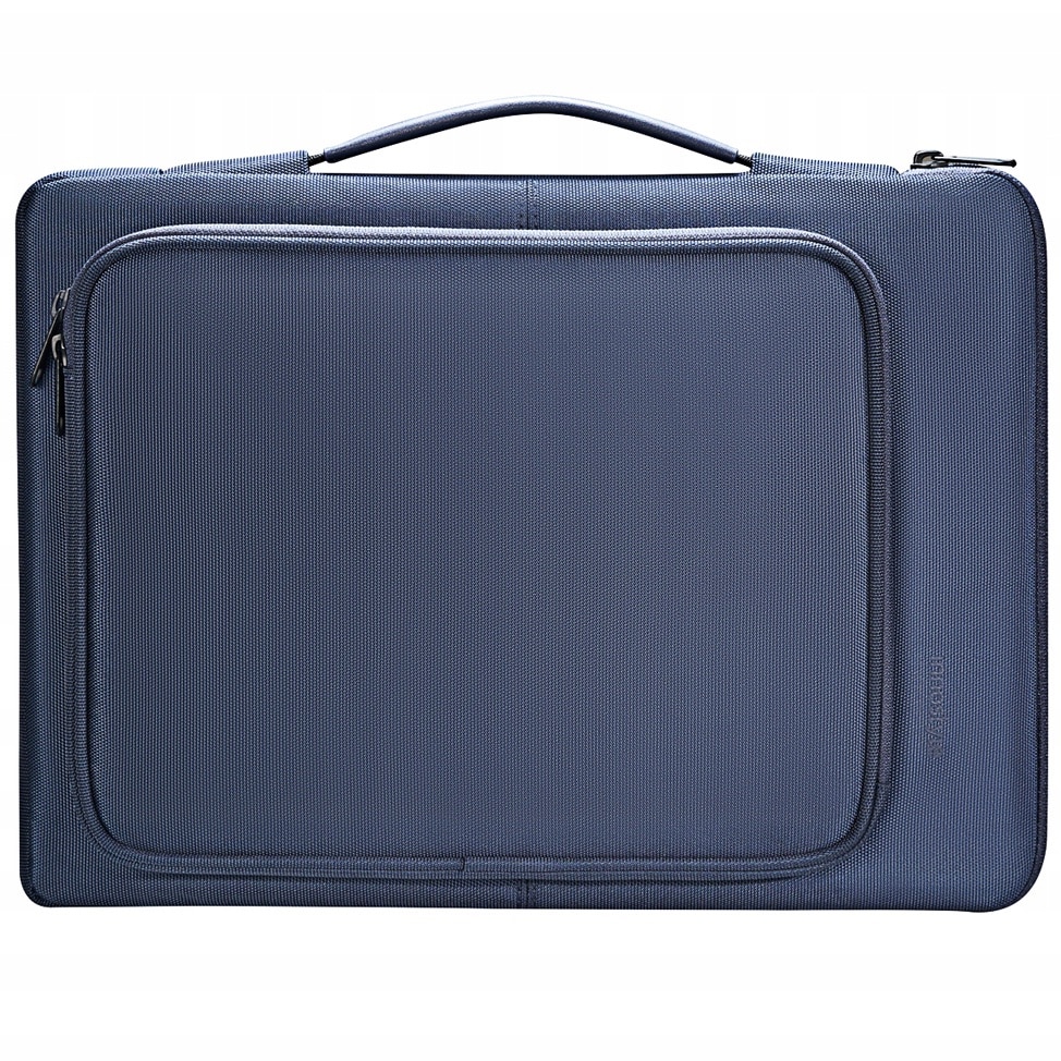 Geanta laptop Innostyle® OmniProtect, pana la 14", impermeabila, material ecologic din PET reciclat, protectie coltur ranforsate, buzunar extern cu acces rapid, ultra usoara (430g), compartiment captusit pentru laptop, albastru