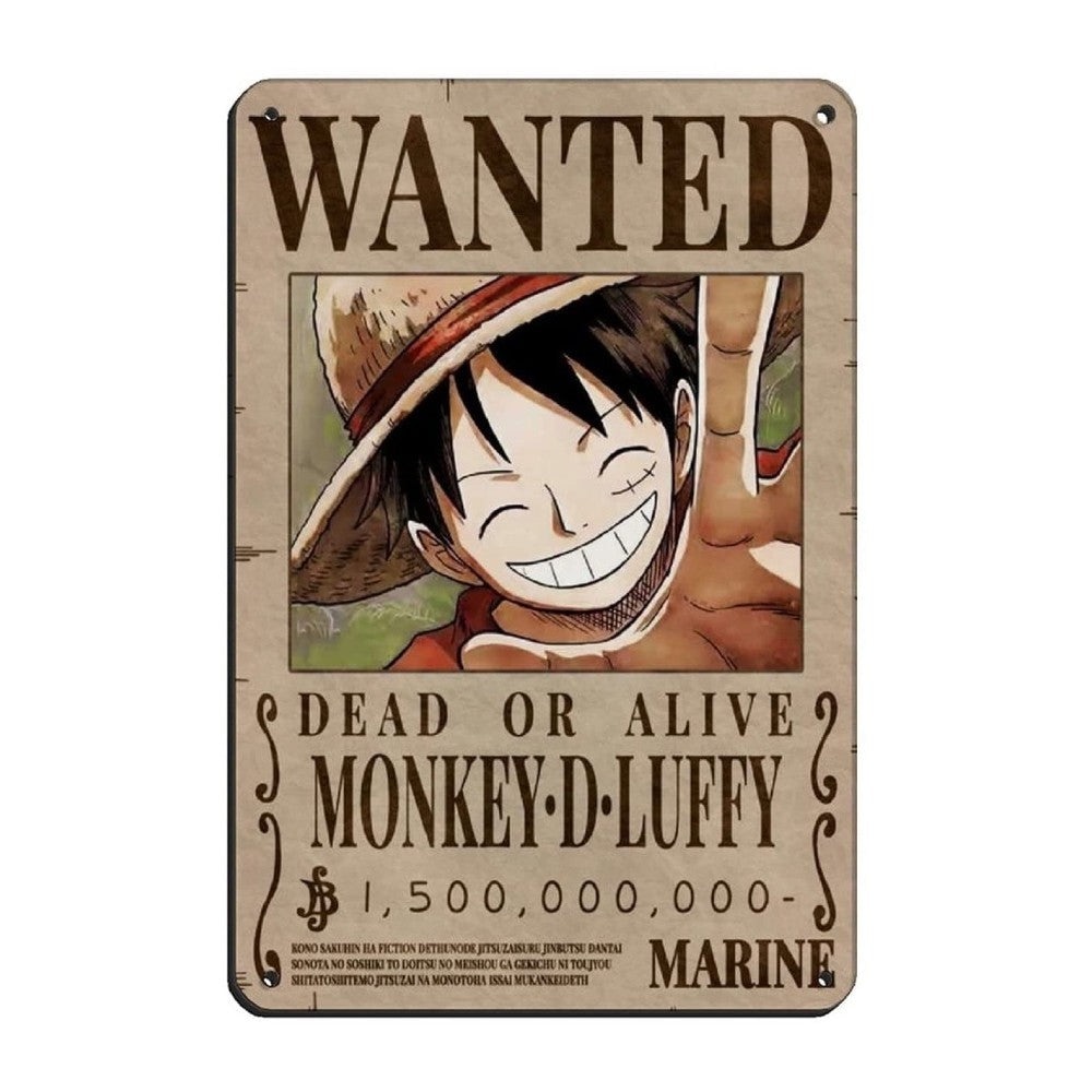 ONE PIECE メタリックポスター Poster din Metal One Piece - Luffy Wanted New World (28x38) - eMAG.ro