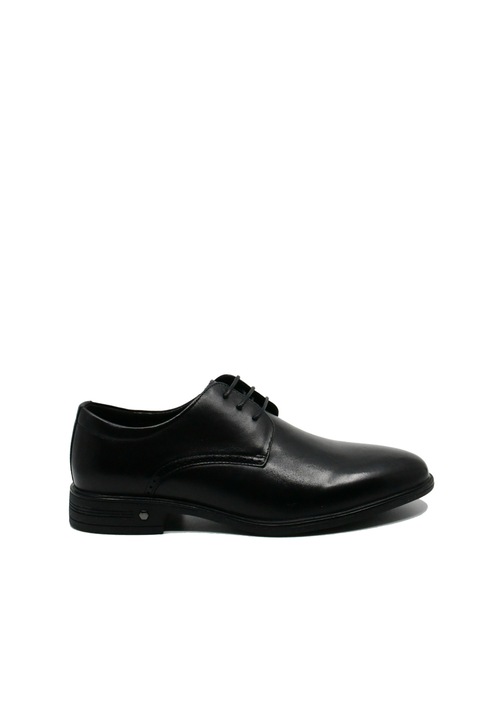 Елегантни черни обувки Eldemas от естествена кожа FNXF066-020, Черен, 47