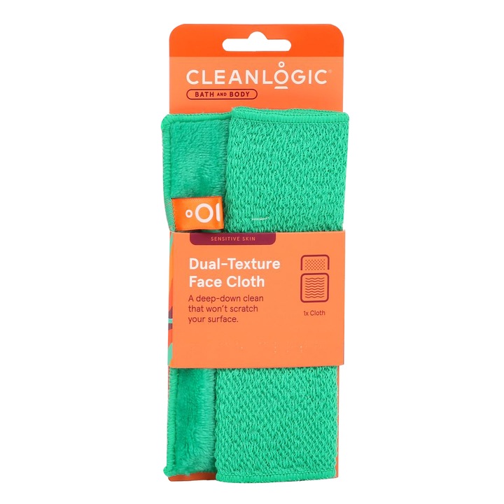 Hámlasztó törölköző, érzékeny bőrre, két textúrájú, Bath & Body, Cleanlogic