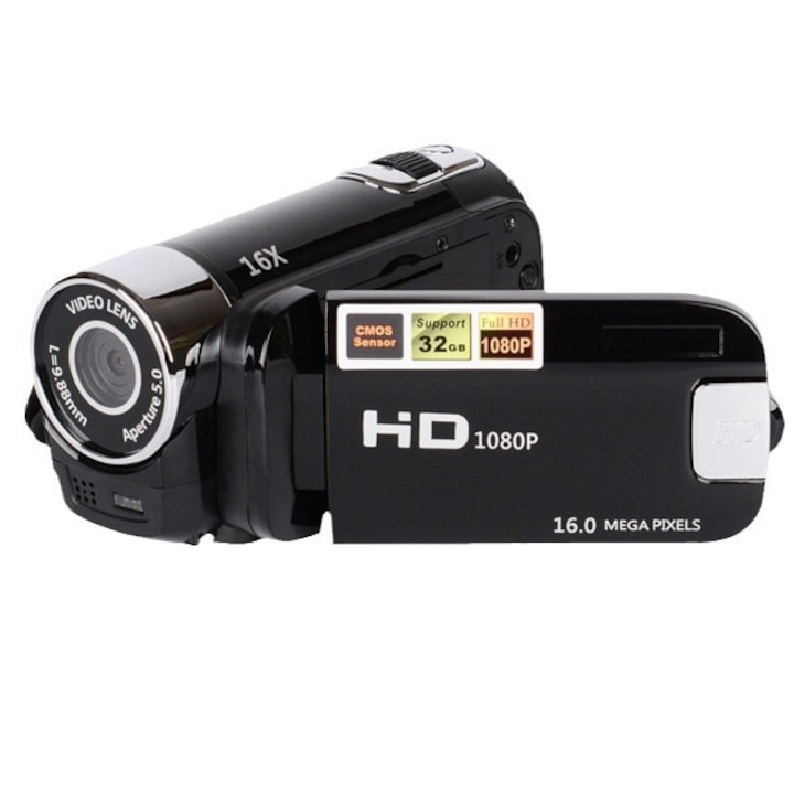 Camcorder digital negru HD 16 Megapixeli