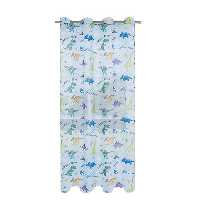 Dekoratív Voile függöny Ciel dinoszaurusz modell 140x260cm
