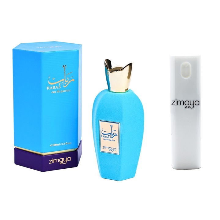 Комплект Комплект парфюм Zimaya Rabab, Унисекс, 100 мл, Комплект за пътуване за многократна употреба, 10 мл