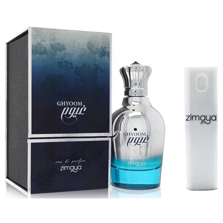 Комплект парфюмна вода Zimaya Ghyoom за мъже 100 ml с опаковка за пътуване за многократна употреба 10 ml