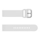 Curea silicon compatibila cu Huawei Watch GT4 41mm, Garmin Venu 2S / 3S, Vivoactive 4S, Vivomove 3S, Forerunner 255S, 265S Best Accessories, alb, 18 mm