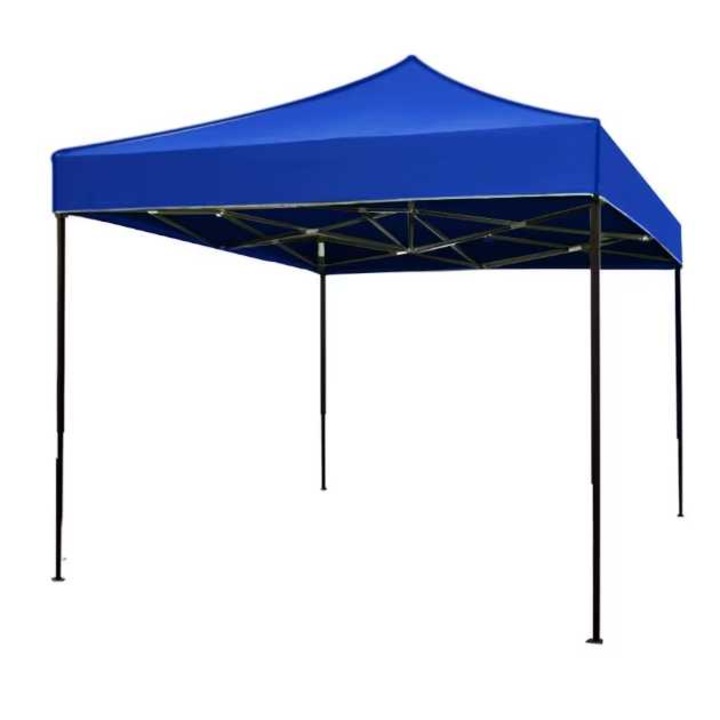 Шатра MEGA, Сгъваема, Тип павилион, Стомана, Водоустойчиво платно, Син, 300x300 см