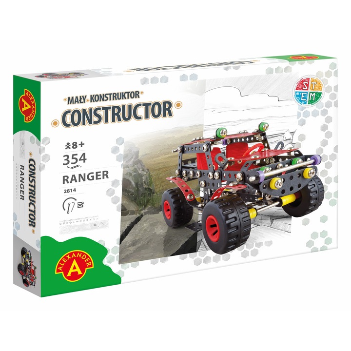 Метален конструктор Alexander, 354 части, Ranger Black Spider