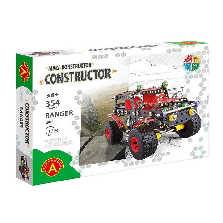 Set de constructie Alexander, Ranger ALEX, metal si plastic, multicolor