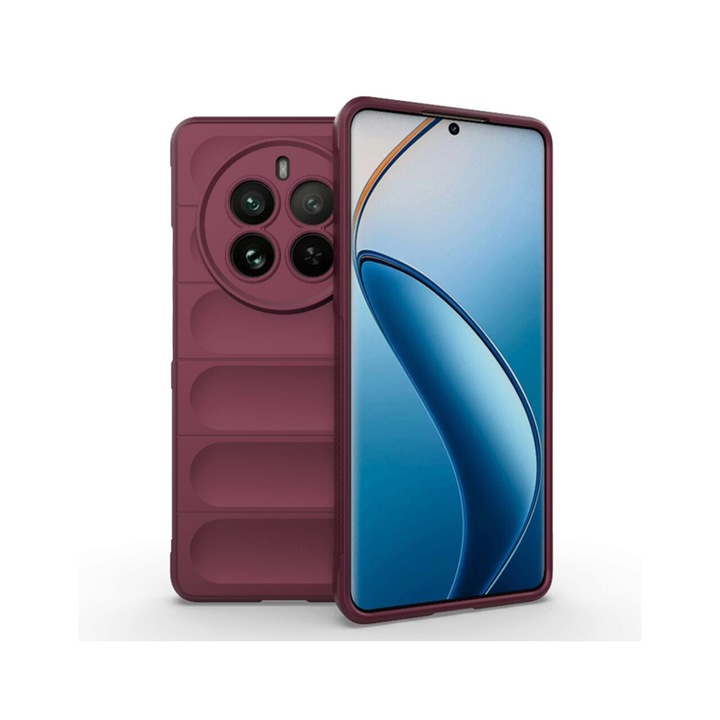 Калъф за Realme 12 Pro / 12 Pro+ - Techsuit Magic Shield - Бордо