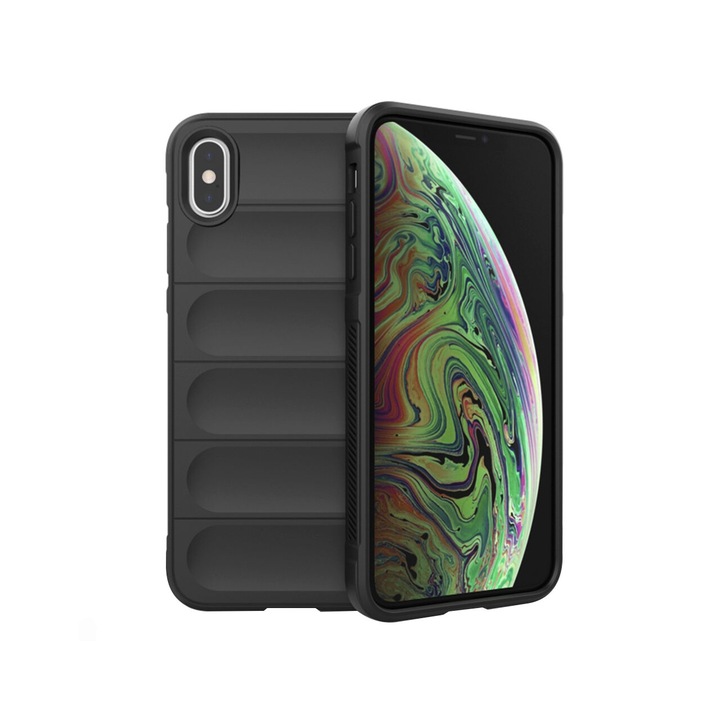 iPhone X / XS kompatibilis tok, ApcGsm Magic Shield, fekete