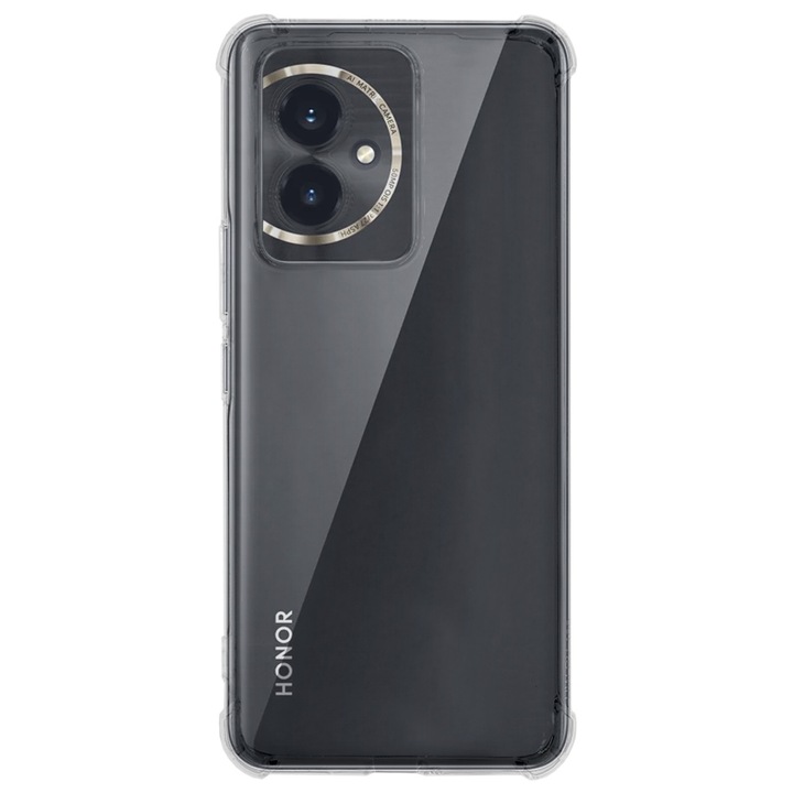 SILKASE Antishock tok Honor 100-hoz, kamera védelem, átlátszó szilikon