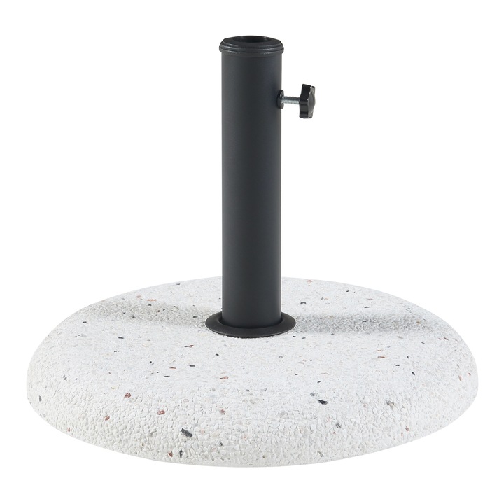 [casa.pro] Napernyőtalp PXHK-0008 Bitritto 45x6cm 25kg 37 / 42 / 52 / 58 mm beton fehér kavicsos