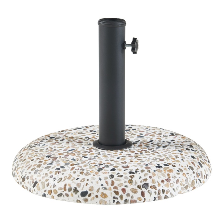[casa.pro] Napernyőtalp PXHK-0010 Bitritto 45x6cm 25kg 37 / 42 / 52 / 58 mm beton kavicsos minta