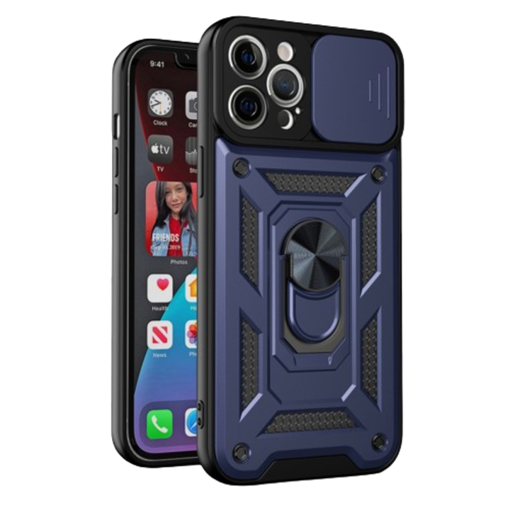 Кейс за iPhone 12 / 12 Pro Techsuit CamShield Series Blue