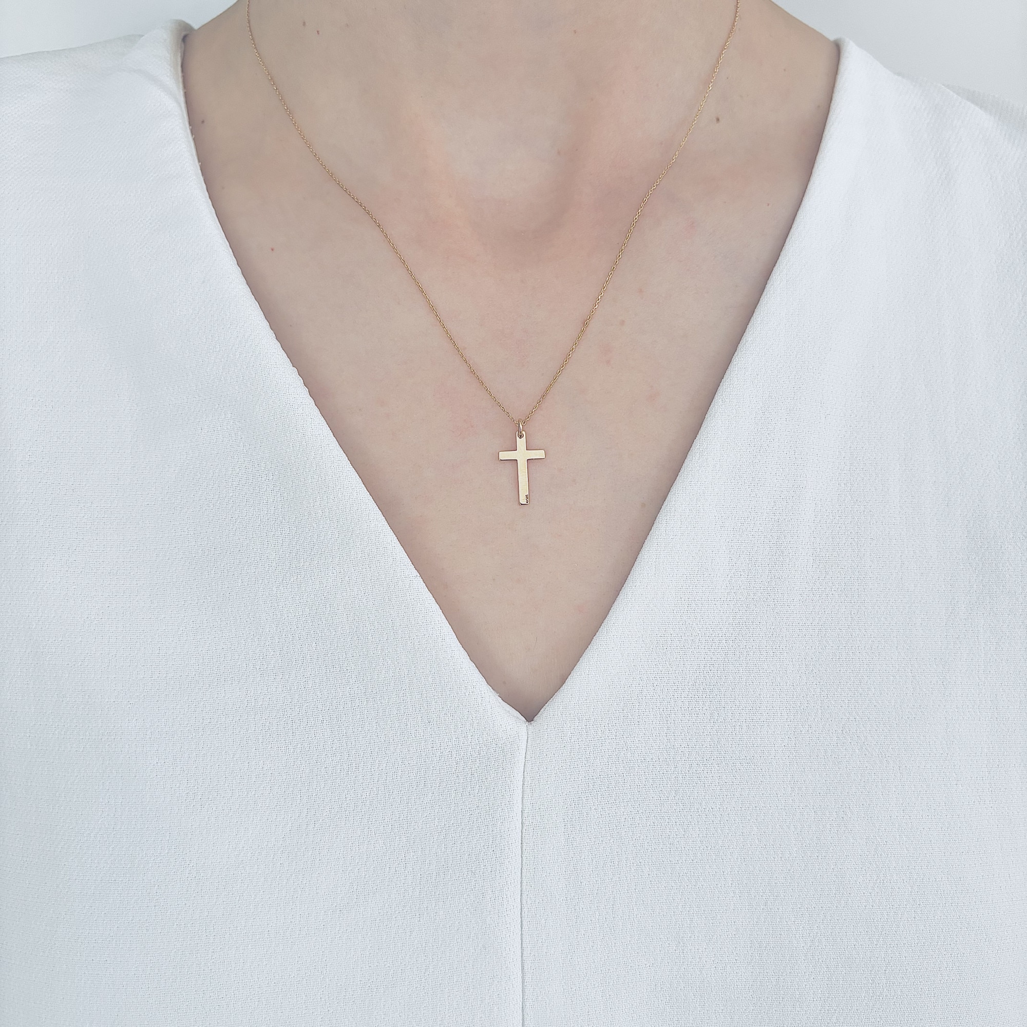 Colier Aur 585 - 14K - Cruce - eMAG.ro