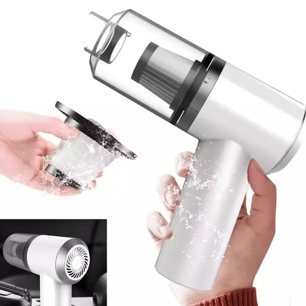 Mini aspirator QT147, pentru casa si masina, 120W, 6000Pa