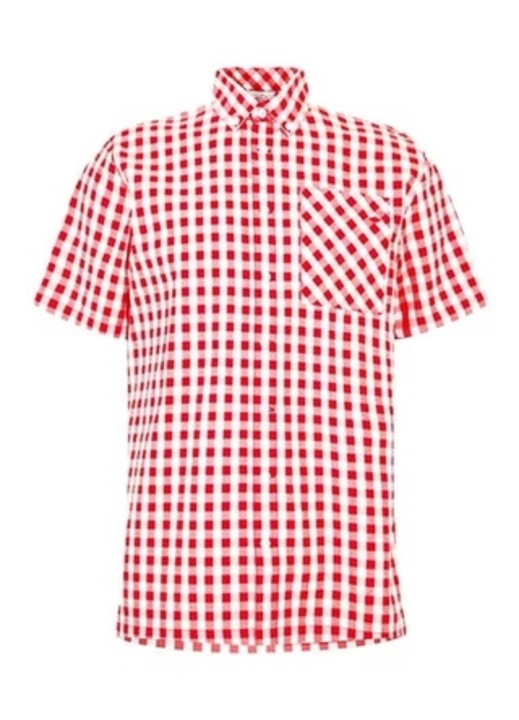 Camasa cu in carouri, Lee Cooper, Rosu Alb, Rosu