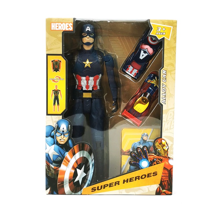 Figurina de actiune, Capitanul America, Negru