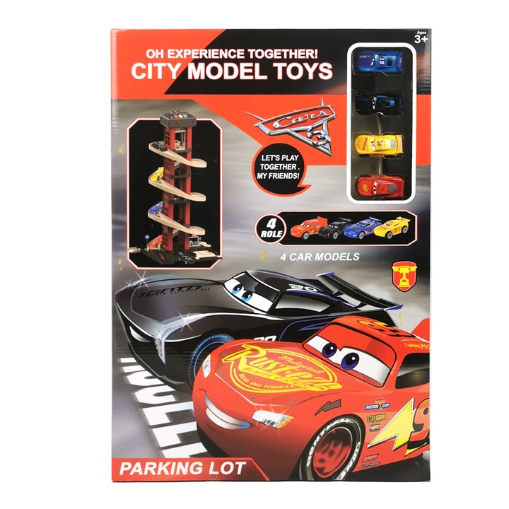 Set Masinute, 4 bucati, Multicolor