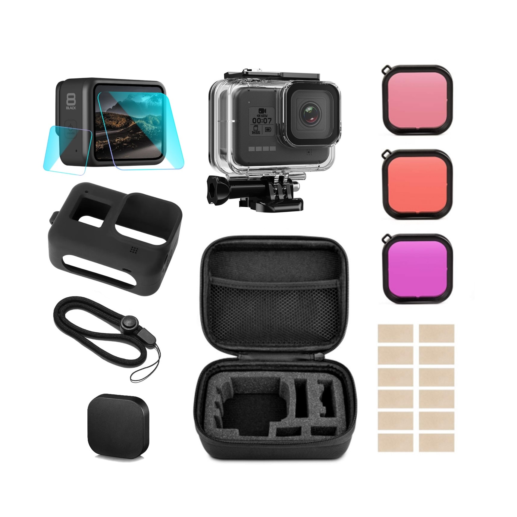 Carcasa Waterproof Accesorii Gopro Hero Black Set Accesorii Pentru