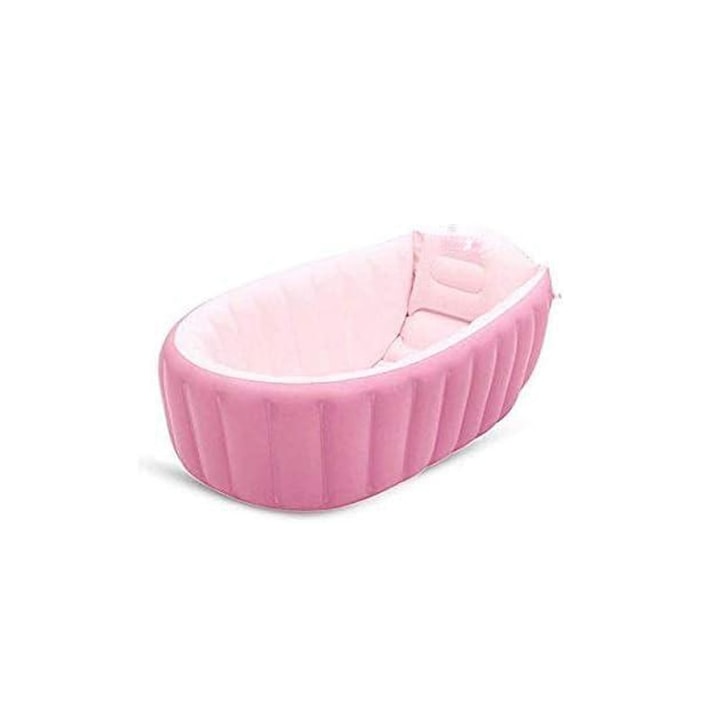 Cada gonflabila pentru copii, KkvoGmle, PVC, 98x64x28cm, roz