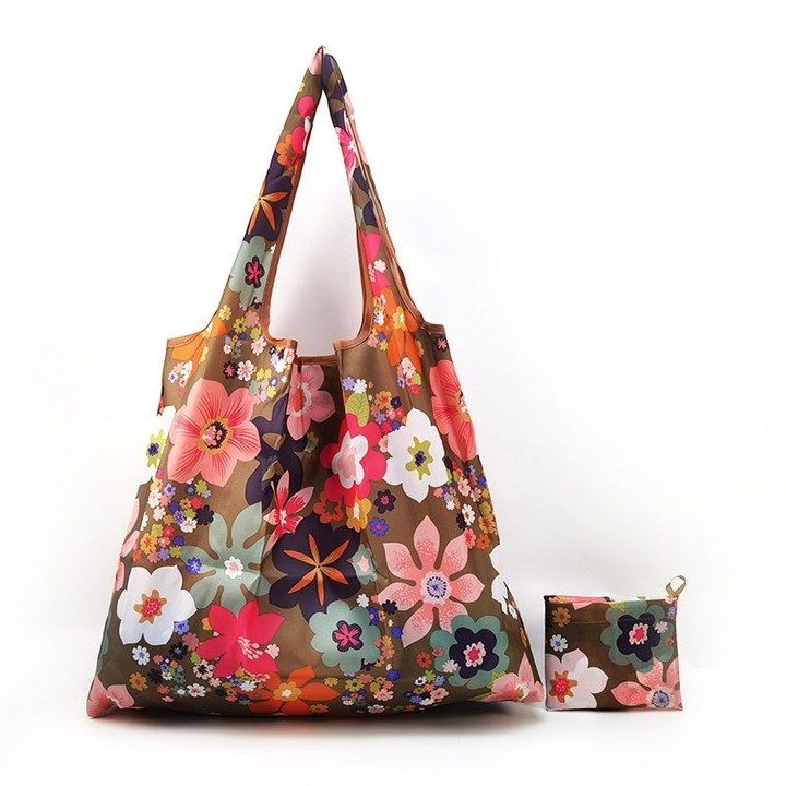 Пазарска чанта, KkvoGmle, плат Оксфорд, многоцветна