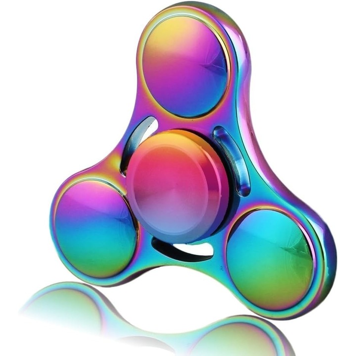 Антистрес играчка KkvoGmle, Неръждаема стомана, Многоцветен, Завъртане 4-6 минути
