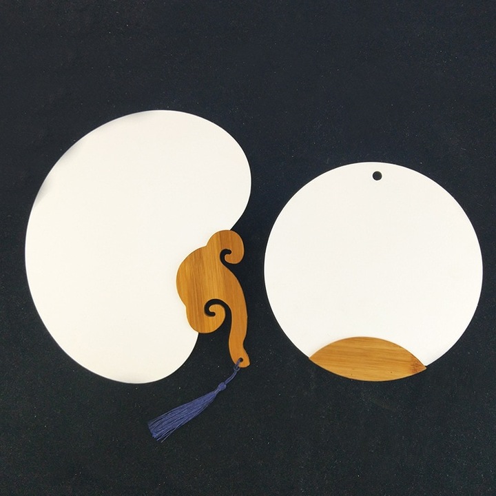 Ventilátor, KkvoGmle, Fa/Papír, Fehér, 20x27cm