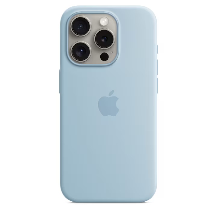 Силиконов кейс BeSmart за Iphone 16 PRO MAX бебешко син