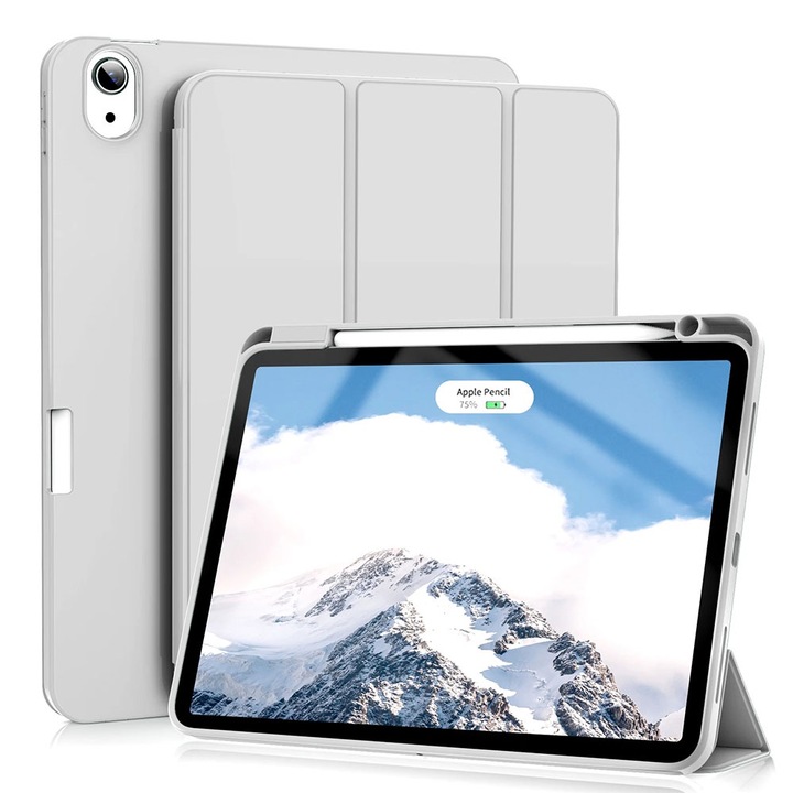 iPad Air 4 (2020) / Air 5 (2022) táblagép tok - Techsuit Flex Trifold - szürke