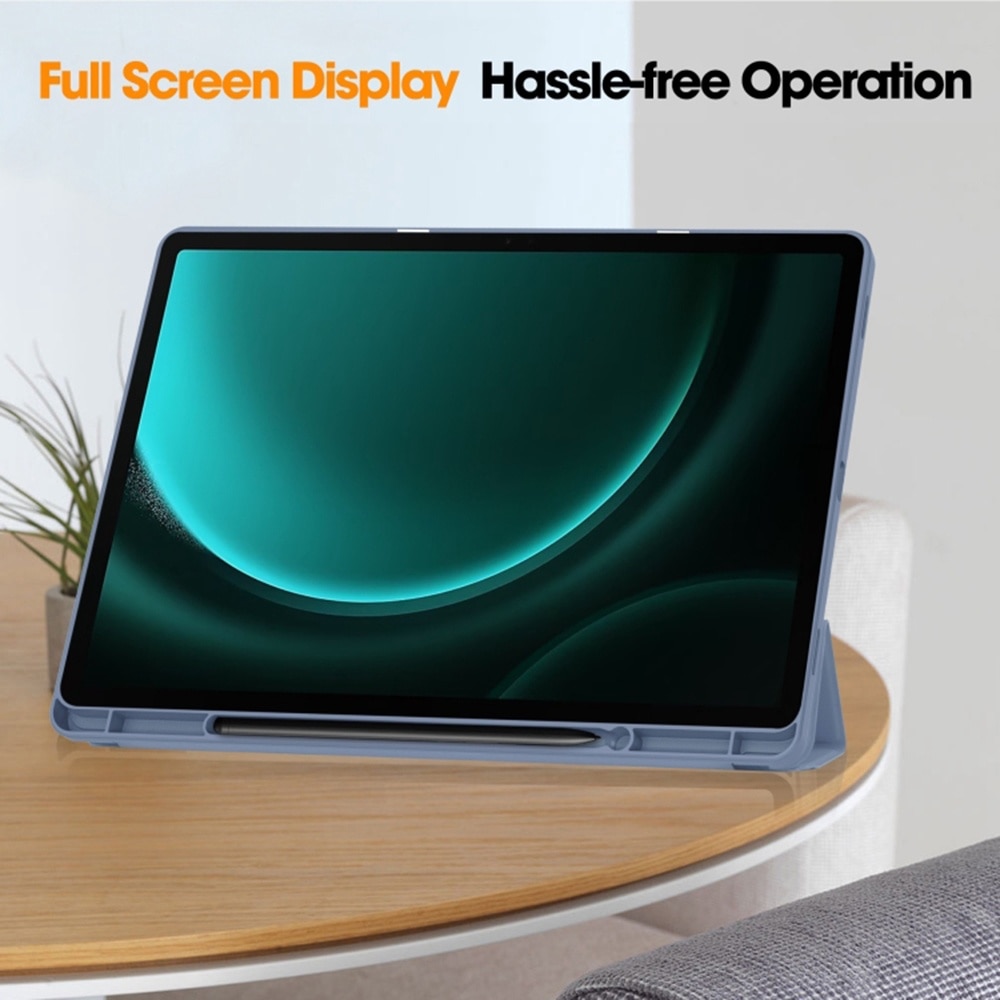Husa tableta, Smartphosis, Pentru Samsung Galaxy Tab S9 FE Plus, Gri