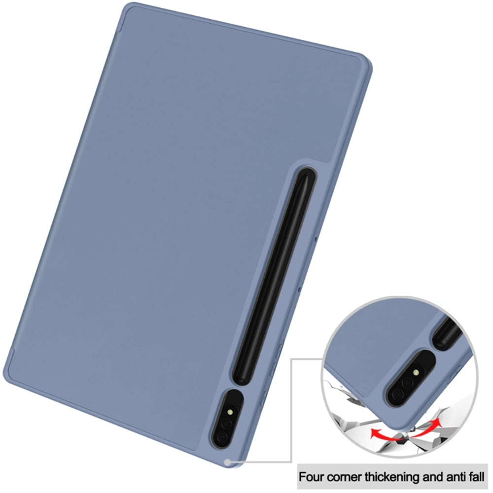 Husa pentru Samsung Galaxy Tab S7 Plus / S8 Plus - Techsuit Flex Trifold - Gray