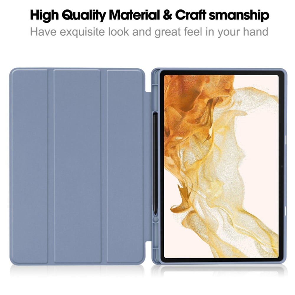 Husa pentru Samsung Galaxy Tab S7 Plus / S8 Plus - Techsuit Flex Trifold - Gray
