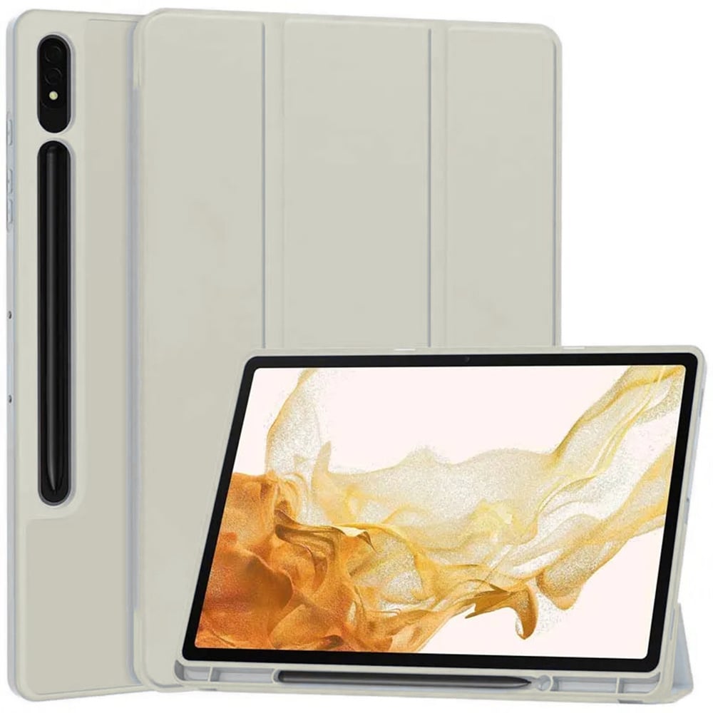 Husa pentru Samsung Galaxy Tab S7 Plus / S8 Plus - Techsuit Flex Trifold - Gray