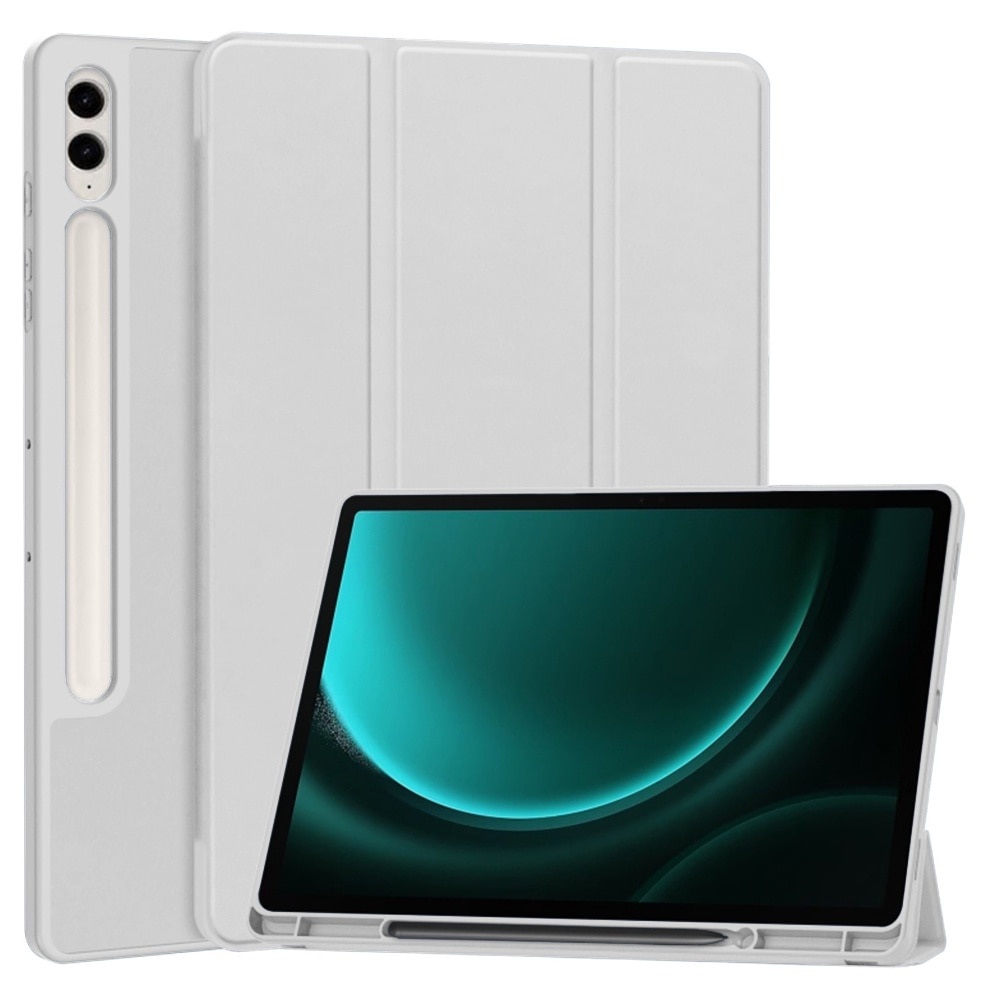 Husa tableta, Smartphosis, Pentru Samsung Galaxy Tab S9 FE Plus, Gri