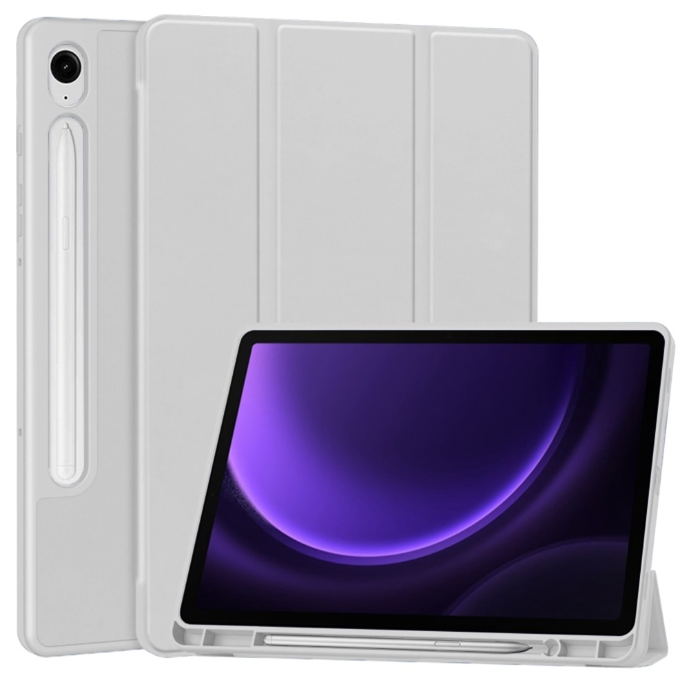 Husa pentru Tableta Samsung Galaxy Tab S9 FE - Techsuit Flex Trifold, Gri