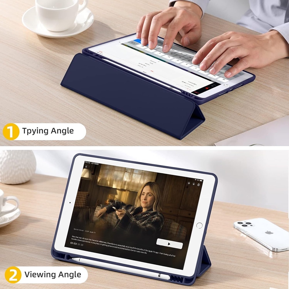Husa tableta, Pentru iPad 10.2 (2019 / 2020 / 2021), Albastru inchis
