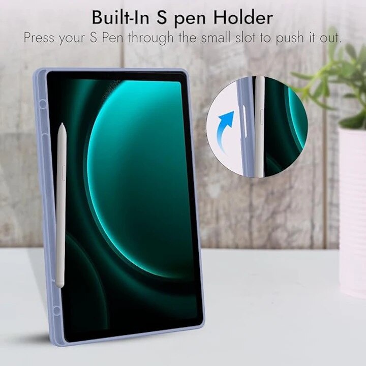 Husa tableta pentru iPad 10 (2022) 10.9" cu suport 2 Unghiuri si functie Sleep/Wake, SKDR OfficeMate - Mov