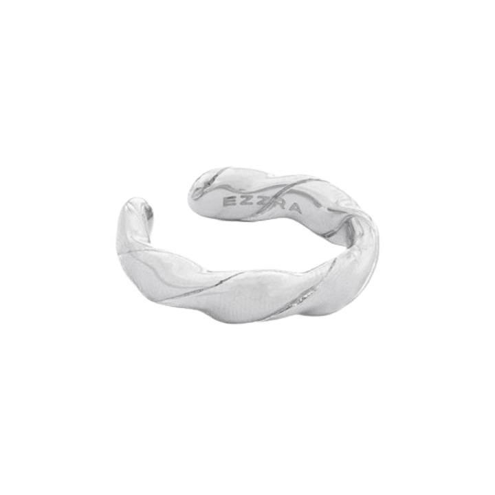 Entwine férfi gyűrű, rozsdamentes acél, M - Ezüst