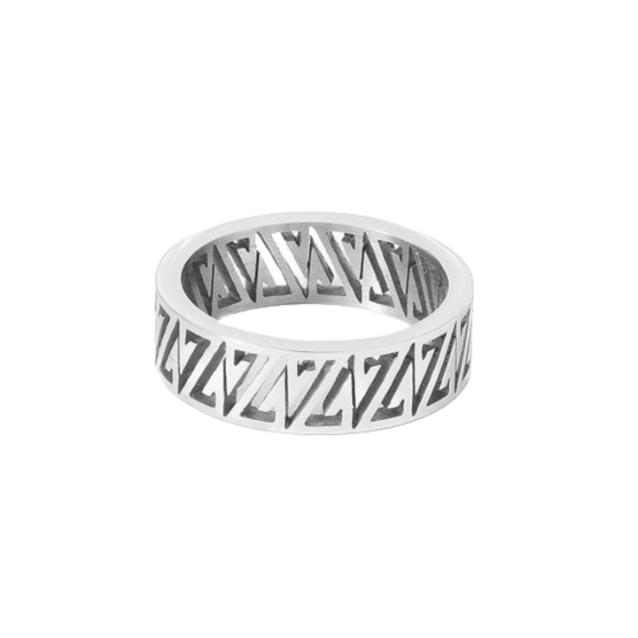 Decadence férfi gyűrű, rozsdamentes acél, L - Ezüst