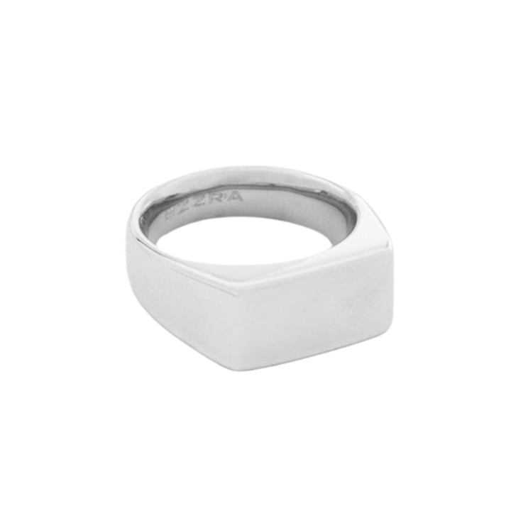 Facade férfi gyűrű, rozsdamentes acél, L - Ezüst