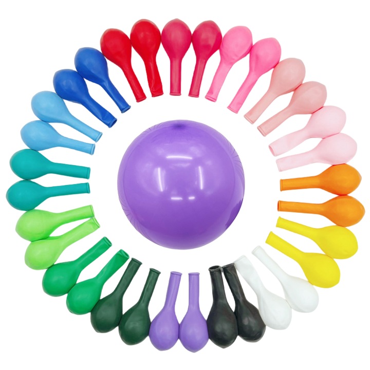 100 db latex lufi készlet, enkourakoko®, születésnapi parti és dekoráció, 10 hüvelykes, többszínű