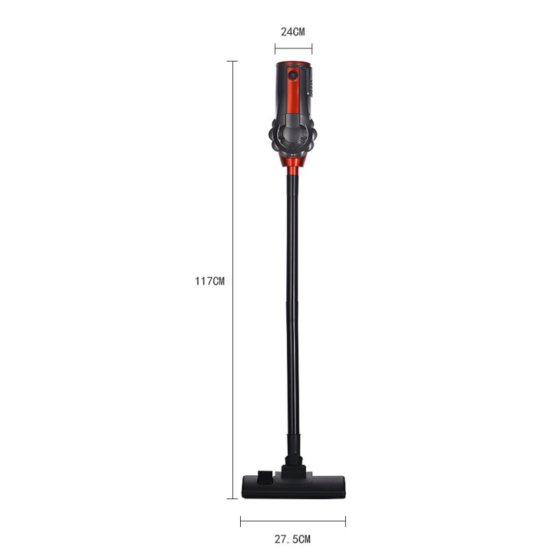 Aspirator, portabil, de uz casnic, filtrare dubla, vine cu 3 capete de schimb, functionare silentioasa, capacitate de colectare 1,5L, 600w, 18kpa, negru
