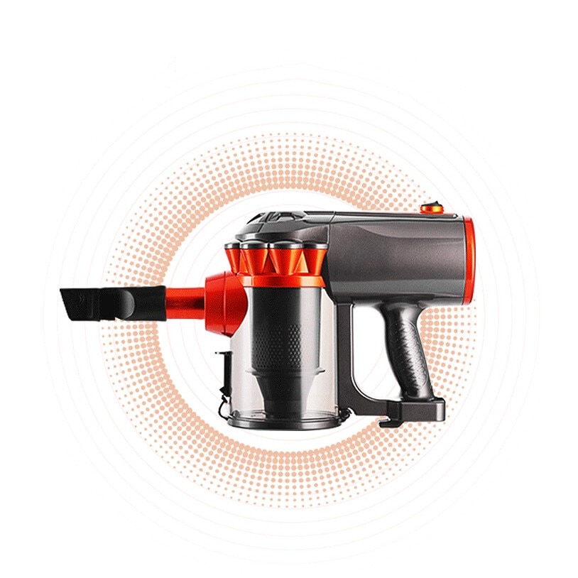 Aspirator, portabil, de uz casnic, filtrare dubla, vine cu 3 capete de schimb, functionare silentioasa, capacitate de colectare 1,5L, 600w, 18kpa, negru