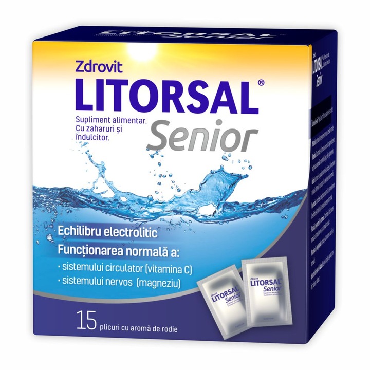 Litorsal Senior, vitamine si minerale, 15 plicuri, Zdrovit