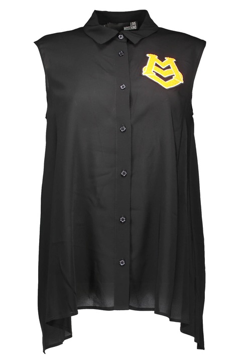 Дамска риза, LOVE MOSCHINO, 95% целулоза, 5% еластан, черна, WC-B29-80-S-2655, Черен