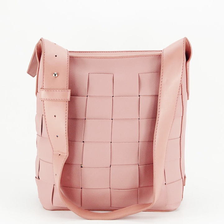 Fonott mintás női táska B-CM6408 15 Pink